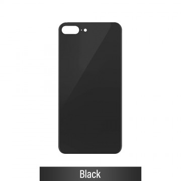 Rear Glass With 3M Adhesive Replacement for iPhone 8 Plus-Black
