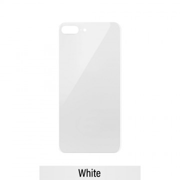 Rear Glass With 3M Adhesive Replacement for iPhone 8 Plus-White