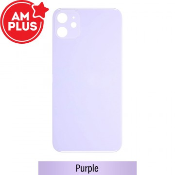 AMPLUS Rear Glass With 3M Adhesive Replacement for iPhone 11 (NO LOGO)-Purple