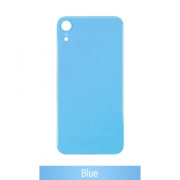 Rear Glass Replacement with Bigger Size Camera Hole Carving for iPhone XR-Blue