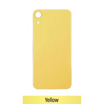 Rear Glass With 3M Adhesive Replacement for iPhone XR-Yellow