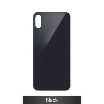 Rear Glass With 3M Adhesive Replacement for iPhone X-Black
