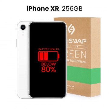 Apple Used Fully Functional iPhone XR 256GB Below 80% Battery Health - Grade C (Acceptable)
