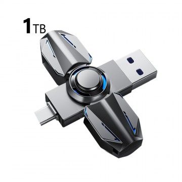 MOVE SPEED 1TB 360° Funny Gyroscope Pendrive 550MB/s USB 3.2 Type-C Flash Drive (YSUFUN5-1TSN)