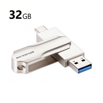 MOVE SPEED 32GB YSULDP 2 in 1 USB Type-C Flash Drive (YSULDP-32G3S)
