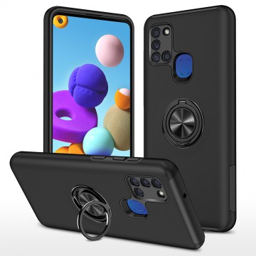 Magnetic Ring Holder Shockproof Cover Case for Samsung Galaxy A21S
