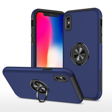 Magnetic Ring Holder Shockproof Cover Case for iPhone X / XS