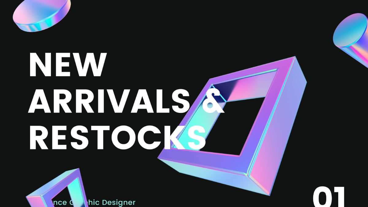 Restock Notice 24 Aug 2021