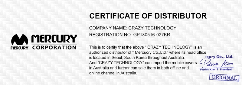 Mercury Certificate of Contributor